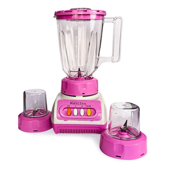 Philips - FI-BL999p - 3 in 1 - Stainless Steel Blades - Safety Interlock - Easy Grip Handle - Blender with Grinder